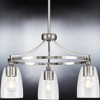 Urban Ambiance Luxury Transitional Chandelier 12.25''H x 21''W,  Brushed Nickel Finish,  Coronado Collection, UHP4261 - 4 of 4