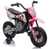Electric Motorcycle for Kids, 12V Electric Dirt Bike Ride on Toy with 2 * 25W Motor - 2 of 4