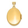 Black Bow Jewelry 14k Yellow Gold 21mm Scroll and Hearts Border Oval Locket - 3 of 4