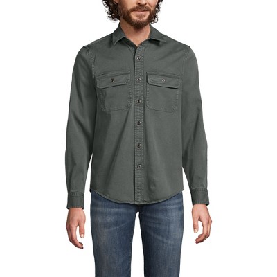 Lands' End Men's Sun Washed Overshirt