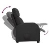 vidaXL Reclining Chair Leisure Recliner for Home Theater Cinema Faux Leather - Black - 3 of 4