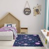 Nourison Washable Imagination Outer Space Non Skid Woven Area Rug Black - 4 of 4