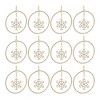 Snowflake Disc Ornament (Set of 12) 4"H Iron/Glass Beads - 4 of 4