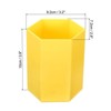 Unique Bargains Plastic Large Capacity Hexagon Home Office Pencil Holder - 2 of 4