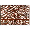 PAGED Privacy Screen Modern 76" H×48" W Metal Fence Partition Panel with Leaf Pattern for Patio Garden Room Divider - 4 of 4