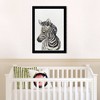 Wynwood Studio 21"x15" Cute Baby Zebra Animals Framed Art Print : Modern Decor, Digital Artwork, Plastic Frame - 3 of 4