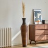 Angel Sar 39" Tall Floor Vase, Two-tone Hand Woven Rattan Finish, Large Flower Decorative Vase - 3 of 4