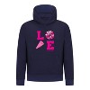 Everyday Kids Cheerleading LOVE Girls Pullover Hoodie – Pink Pom Pom & Megaphone Graphic Sweatshirt - 4 of 4
