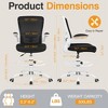 KERDOM Drafting Chair Tall Office Chair, Adjustable High, Breathable Mesh Fabric, Durable and Reliable, White - 2 of 4