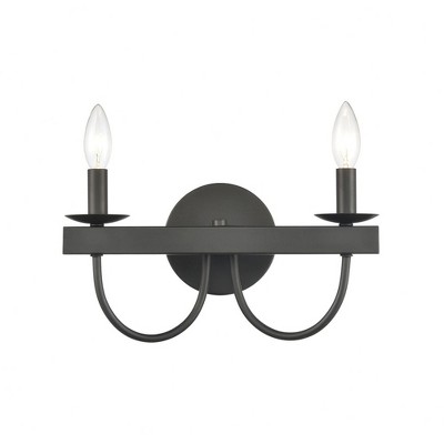 Elk Home Williamson 2 - Light Vanity in  Black