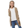 Cardigan for Girls Open Front Sweater Long Sleeve Loose Fit Sweater Jacket - 4 of 4
