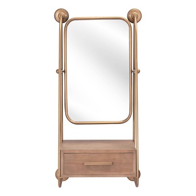 Piuma Shelf Decorative Wall Mirror