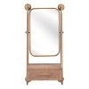 Piuma Shelf Decorative Wall Mirror Gold - ZM Home: Round, Urban Industrial Design, MDF Drawer, Wall Mount - 2 of 4
