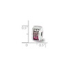Black Bow Jewelry Sterling Silver with Pink Crystals Hinged Clip Bead Charm - 2 of 3