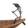 Boat Basket 16.14" – Asian Style Tranquility Boat – Handcrafted Rustic Tabletop Display By Old Modern Handicrafts - 3 of 4