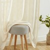 HLC.ME Linda Faux Linen Textured Semi Sheer Privacy Sun Light Filtering Window Rod Pocket Thick Curtains Panels, Set of 2 - 4 of 4