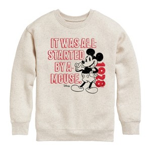 Boys' - Disney - Mickey & Friends Graphic Long Sleeve Fleece Sweatshirt - 1 of 4