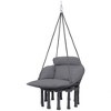 Outsunny Hanging Hammock Chair, Cotton Rope Macrame Swing Chair with Large Cushion, Chain, Steel Frame for Indoor Outdoor Patio Balcony - 4 of 4