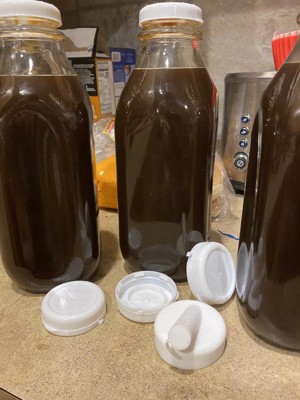 Stock Your Home Liter Glass Milk Bottles (2 Pack) - 32-Oz Milk Jars with  Lids - Food Grade Glass Bot…See more Stock Your Home Liter Glass Milk  Bottles