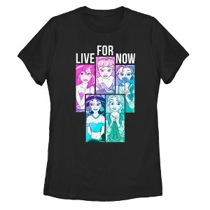 Women's Disney Princesses Live for Now T-Shirt - 1 of 3