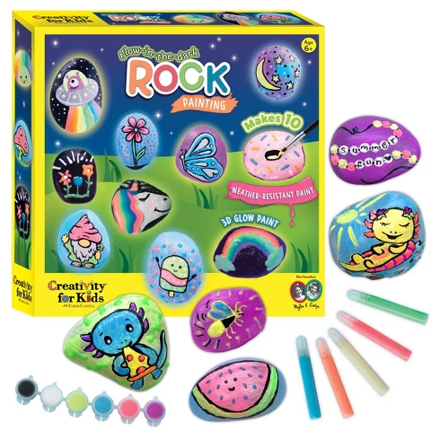 Creativity for Kids Glow-in-the-Dark Rock Painting: product photograph from Target.
