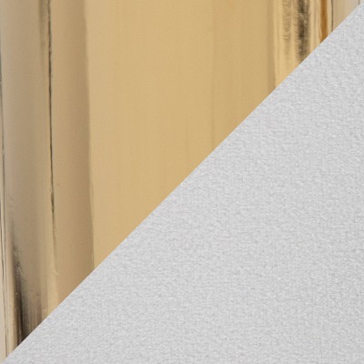 Claire 26'' White Velvet and Gold Metal Swivel Counter Stool Set