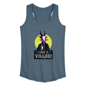Women's - Disney Villains - Like a Villian Graphic Racerback Tank - 1 of 4