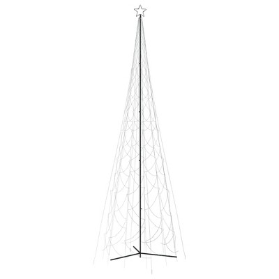 vidaXL Christmas Cone Tree Cold White 3000 LEDs 90.6"x315"