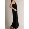 Women's Buttermilk Collection V-Neck Wide Leg Jumpsuit - Before You - 4 of 4