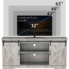 Farmhouse TV Stand for 65 Inch TV,Sliding Barn Door TV Stand,Entertainment Center TV Media Console Table, Tall TV Stand with Storage - 3 of 4