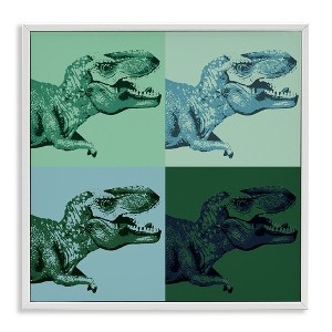 Stupell Industries Vintage Roaring T-Rex Dinosaur, 12" x 12" - 1 of 4