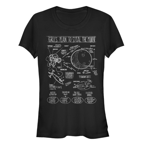 Junior S Despicable Me Gru Plans To Steal Moon T Shirt Target