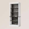 Coolmee Bookshelf with Adjustable Shelves, 5 Tier Display Cabinet with LED Light, Freestanding Display Case for Collectibles Bedroom Living Room - 4 of 4