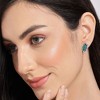 SOHI Women's Green  Embellished Butterfly Stud Earrings - 3 of 3