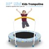 SEVOBAL Trampolines 36inch Mini Trampoline for Kids Ages 1-6 Indoor Outdoor Trampoline with Handle Fun for Kids, Blue, 36.2"*36.2"*31" - 3 of 4