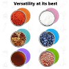 10 pcs Stainless Steel Salad Dressing Container to Go,2.4oz Small Condiment Containers with Leakproof Silicone Lids, 70ml 6 Colors + 50ml 4 Colors - 3 of 4
