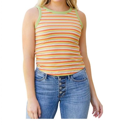 Women's Now and Forever Striped Tank Top - Hayden LA