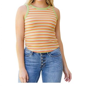 Women's Now and Forever Striped Tank Top - Hayden LA - 1 of 4