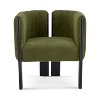 ORRD Modern Dining Chairs Set of 2 (Beige Fabric, Natural Rubber Wood, 225lbs) - 4 of 4
