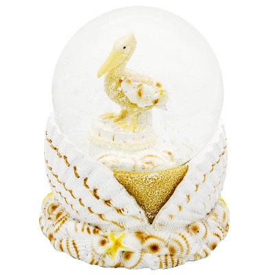 Beachcombers Large Pelican Water Ball With Shell