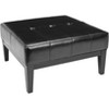 Fulton Small Square Cocktail Ottoman - HUD8238 - Black - Safavieh Couture - 4 of 4