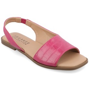 Journee Women's Brinsley Medium and Wide Width Flat Sandals - 1 of 4