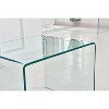 MAYEERTY Transparent End Table,Tempered Clear Bent Glass SideTable - 4 of 4