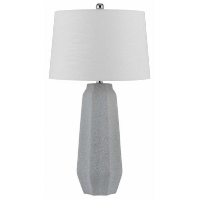 Cal Lighting 150W 3 Way Drayton Ceramic Table lamp with hardback Fabric Shade (Sold in Pairs)