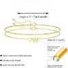 Dainty Initial Heart Gold Bracelets for Women Trendy, 14K Real Gold Letter Charm Bracelet Jewelry - 3 of 4