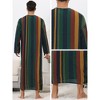 Lars Amadeus Men's Color Block Button Down Striped Lounge Nightgown - 4 of 4