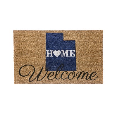 Evergreen Welcome Home Utah Coir Mat, 18 x 30 inches