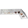 Coucheta Portable Outdoor Chicken Coop - Sturdy Metal Construction with Protective Cover & Tunnels for Hens, Ducks, Rabbits and Other Poultry - 3 of 4