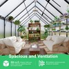 Aluminum-Framed Polycarbonate Greenhouse, Heavy Duty Polycarbonate Greenhouse with Roof Vent, Large Enhanced Aluminum Greenhouse Kit - 3 of 4
