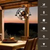Ludomide 21 In Black Caged Wall Mounted Fan Ceiling Fan With Remote And Lights, Adjustable Tilt And 6-Speed Plug In Wall Mounted Fan - 2 of 4